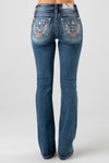 back, Dark Wash