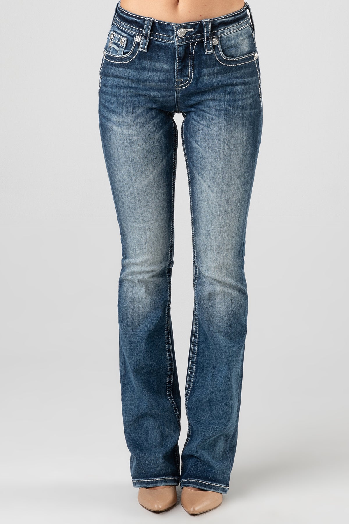 front, Dark Wash