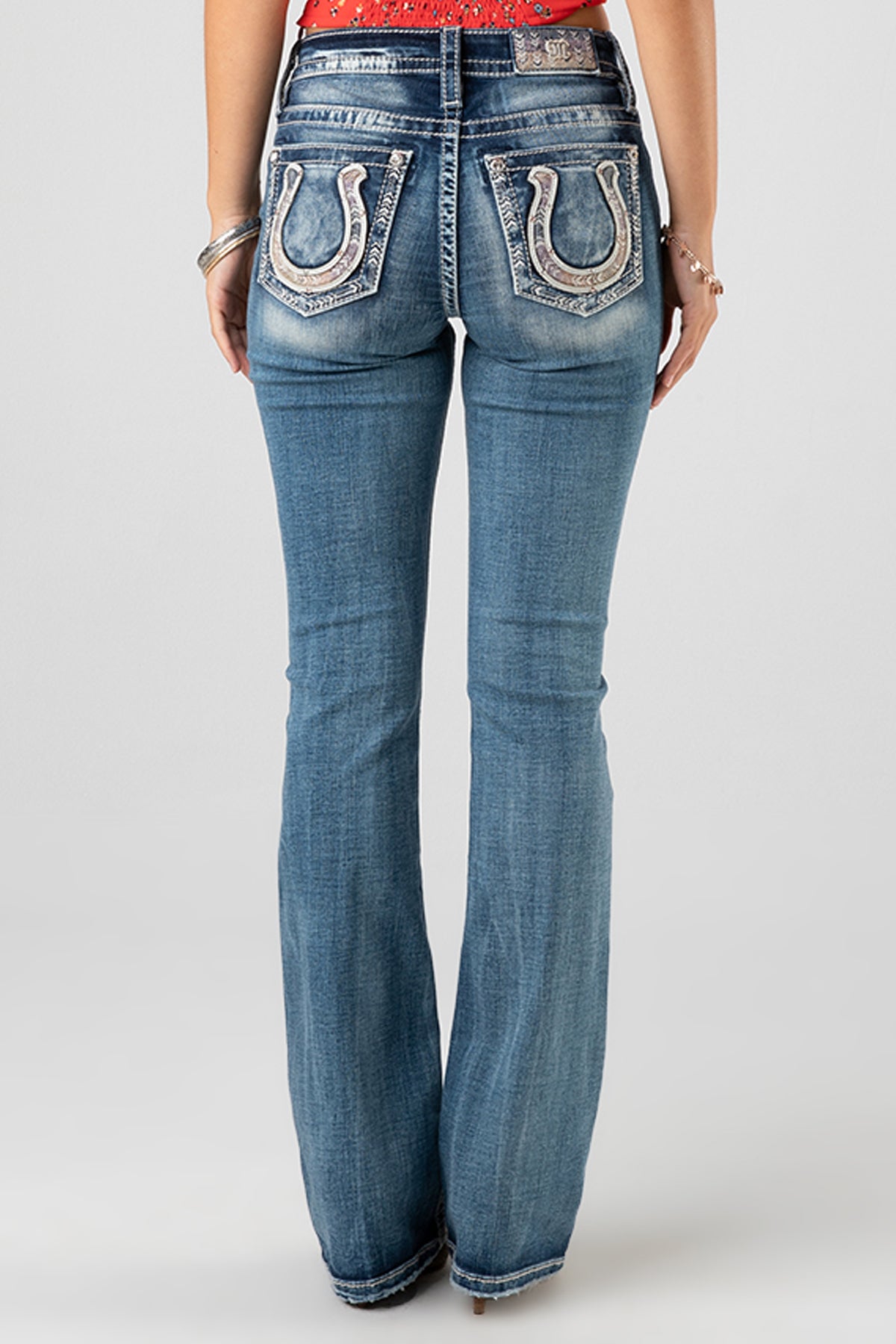 Stylish Lucky Bootcut Jeans | Horseshoe
