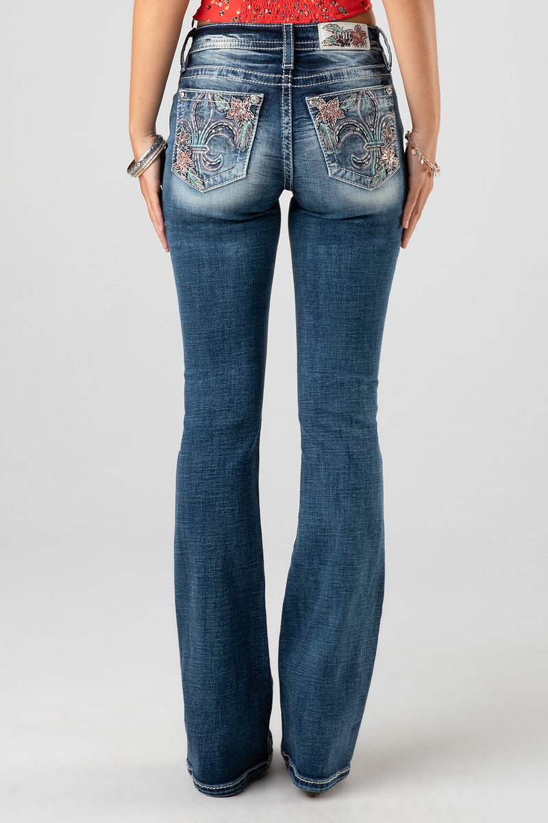 back, Dark Wash