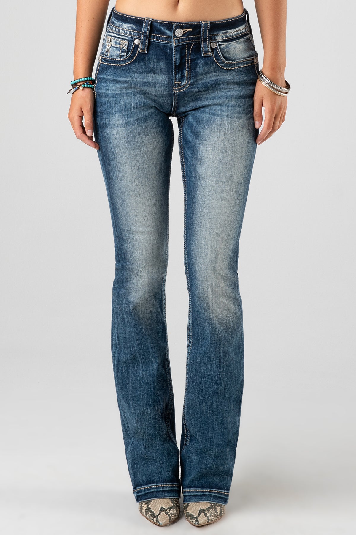 front, Dark Wash