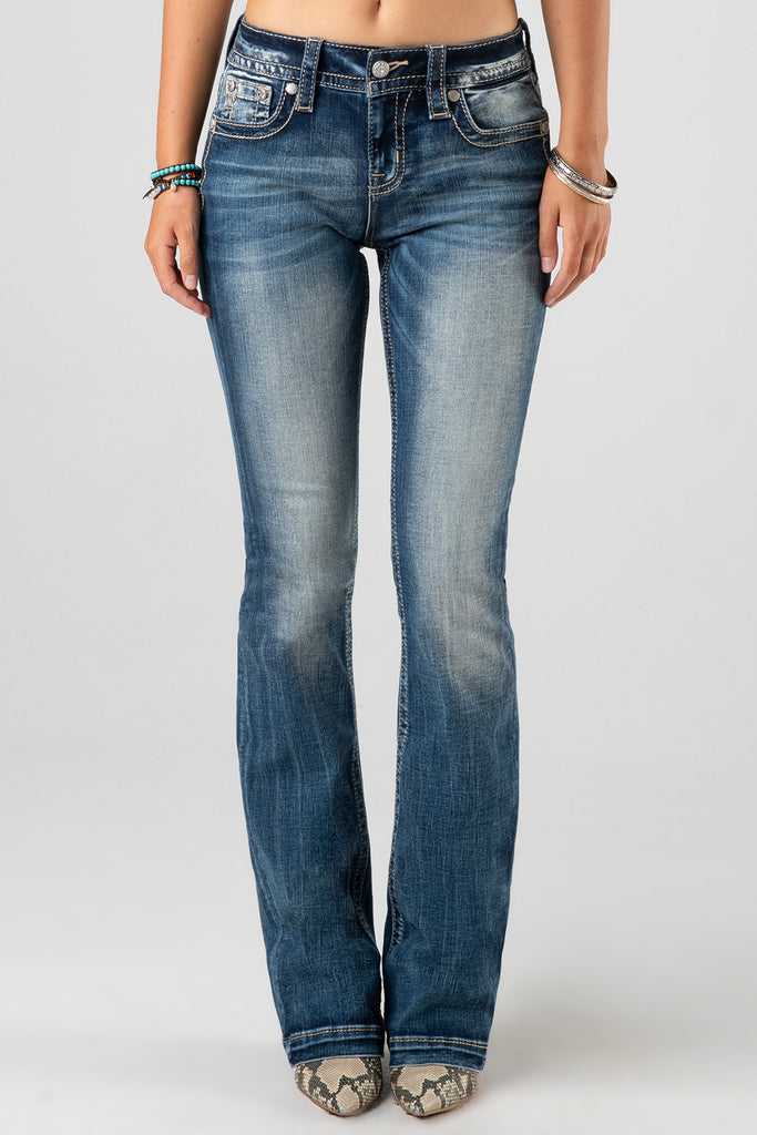 front, Dark Wash