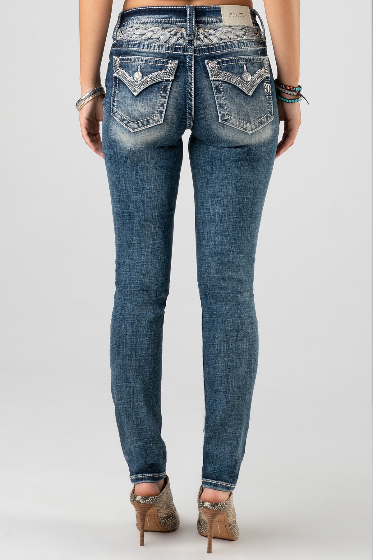back, Dark Wash