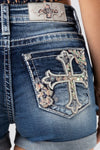 Pink Cross Shorts