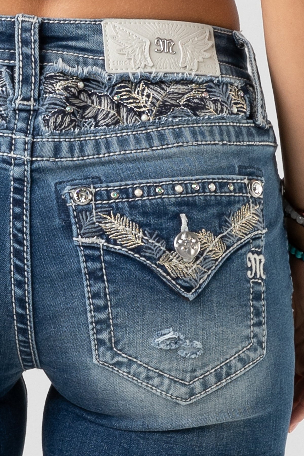 pocket, Medium Wash