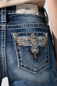 front, Medium Wash