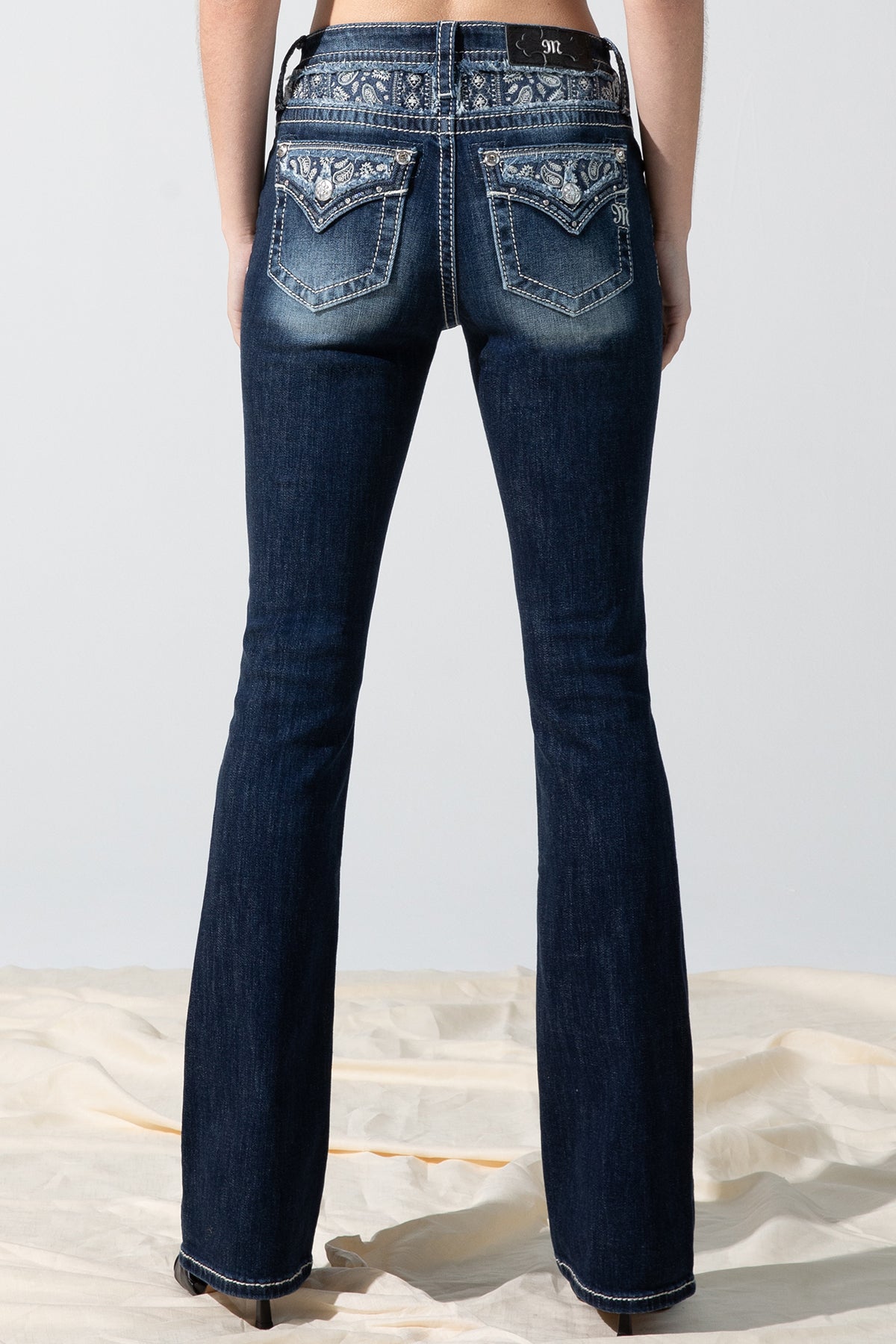 back, Dark Wash