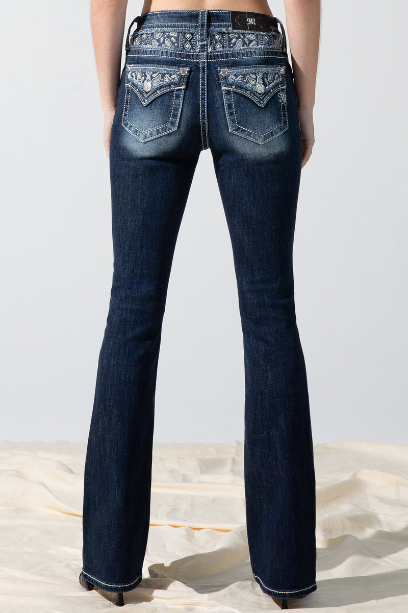 back, Dark Wash