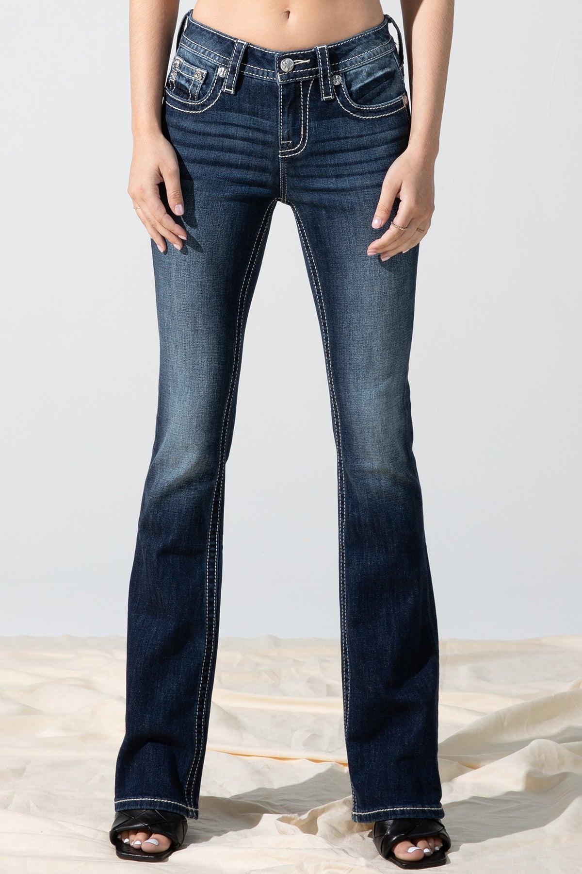 front, Dark Wash