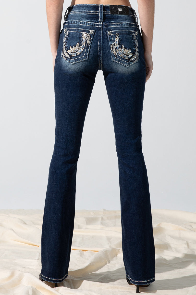 back, Dark Wash