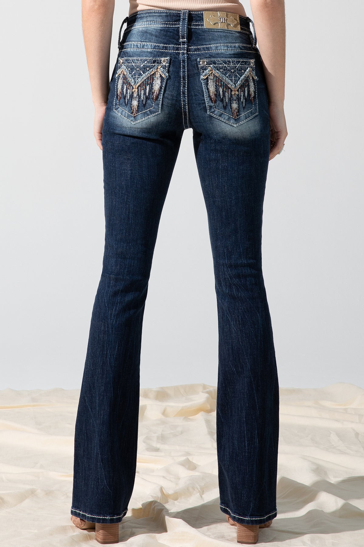 back, Dark Wash