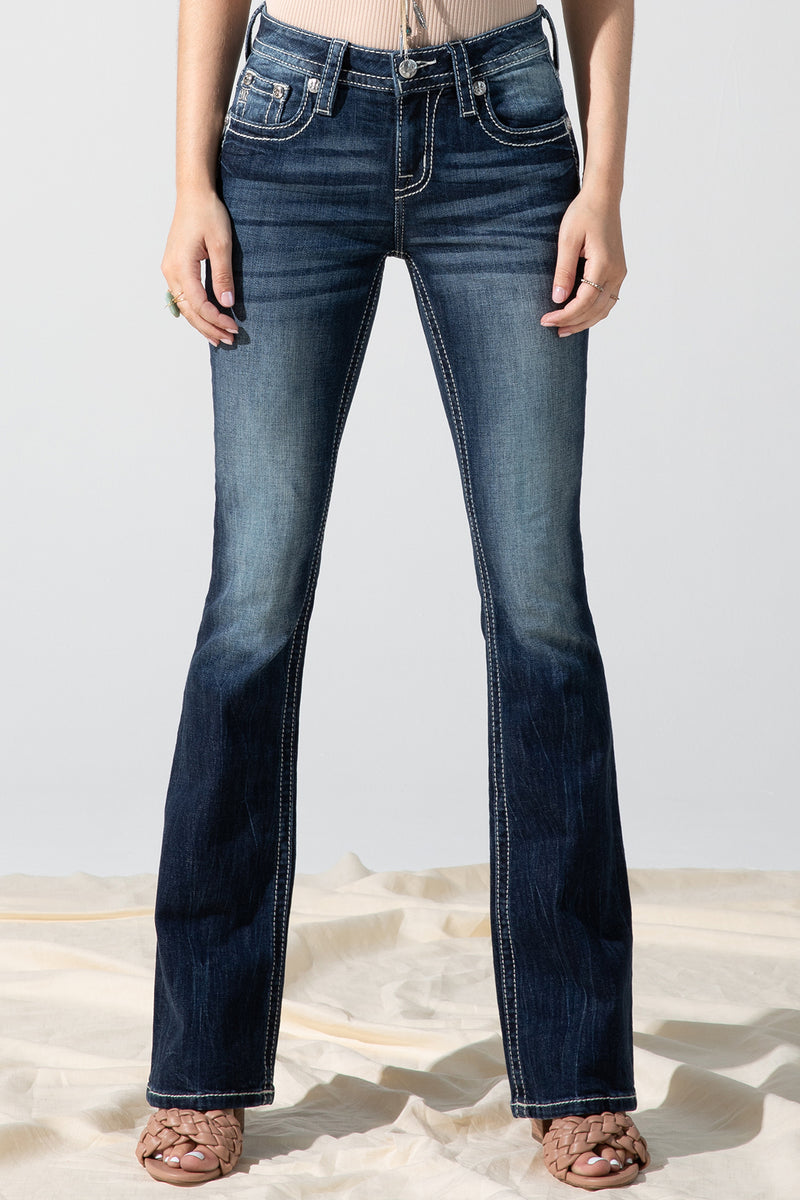front, Dark Wash