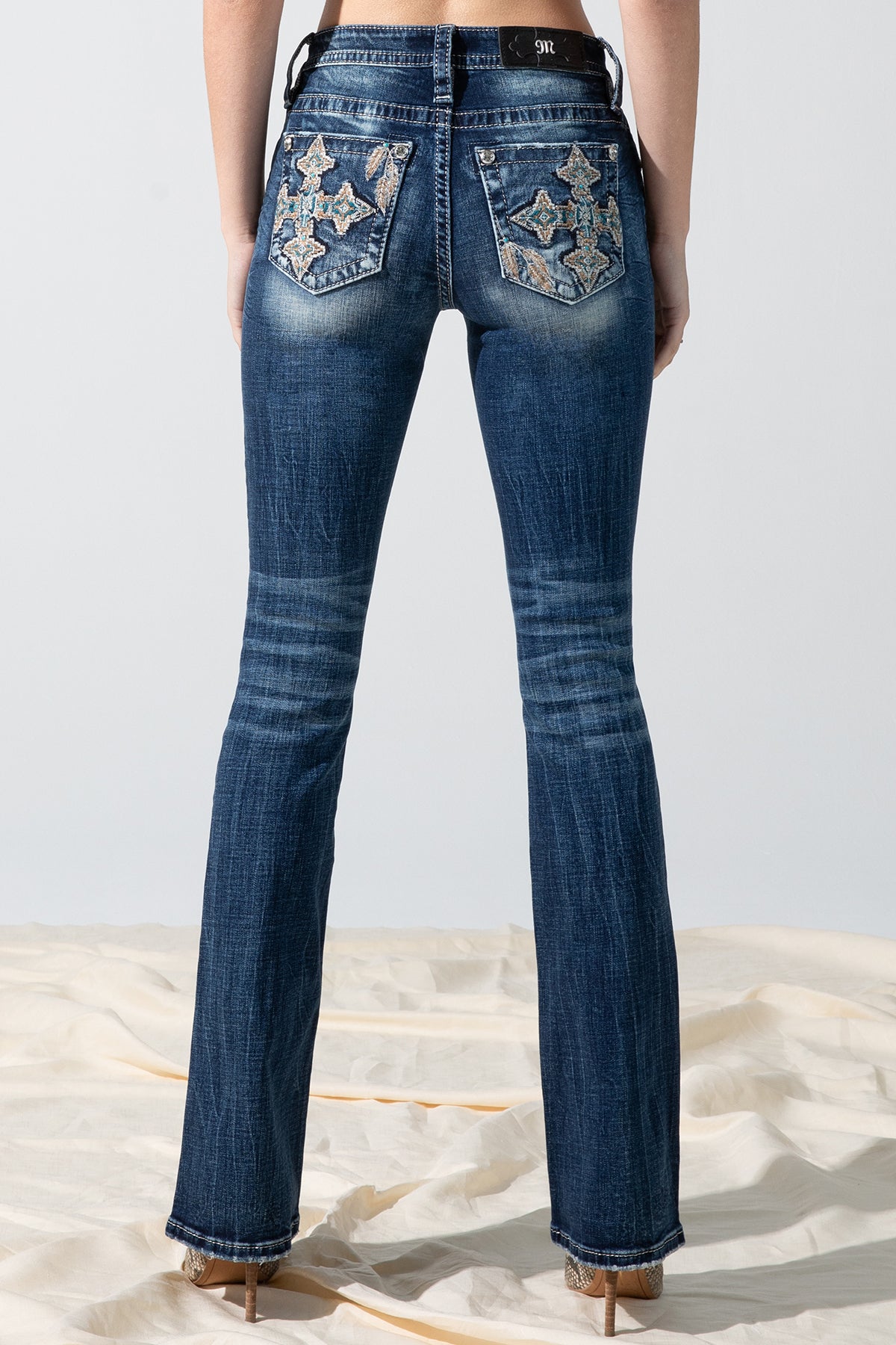 back, Dark Wash