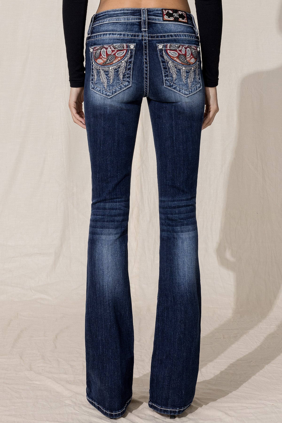 | | $101.15 Jean Blue | Dreaming Paisley Miss Bootcut Only Me