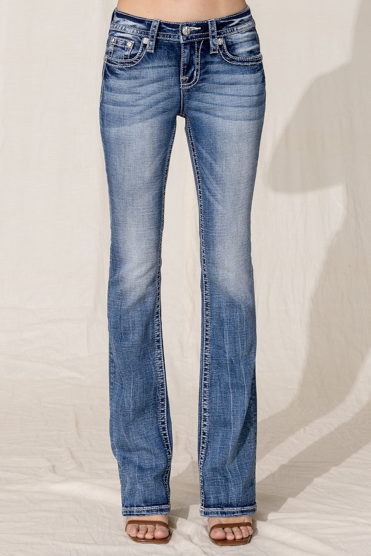 front, Medium Wash