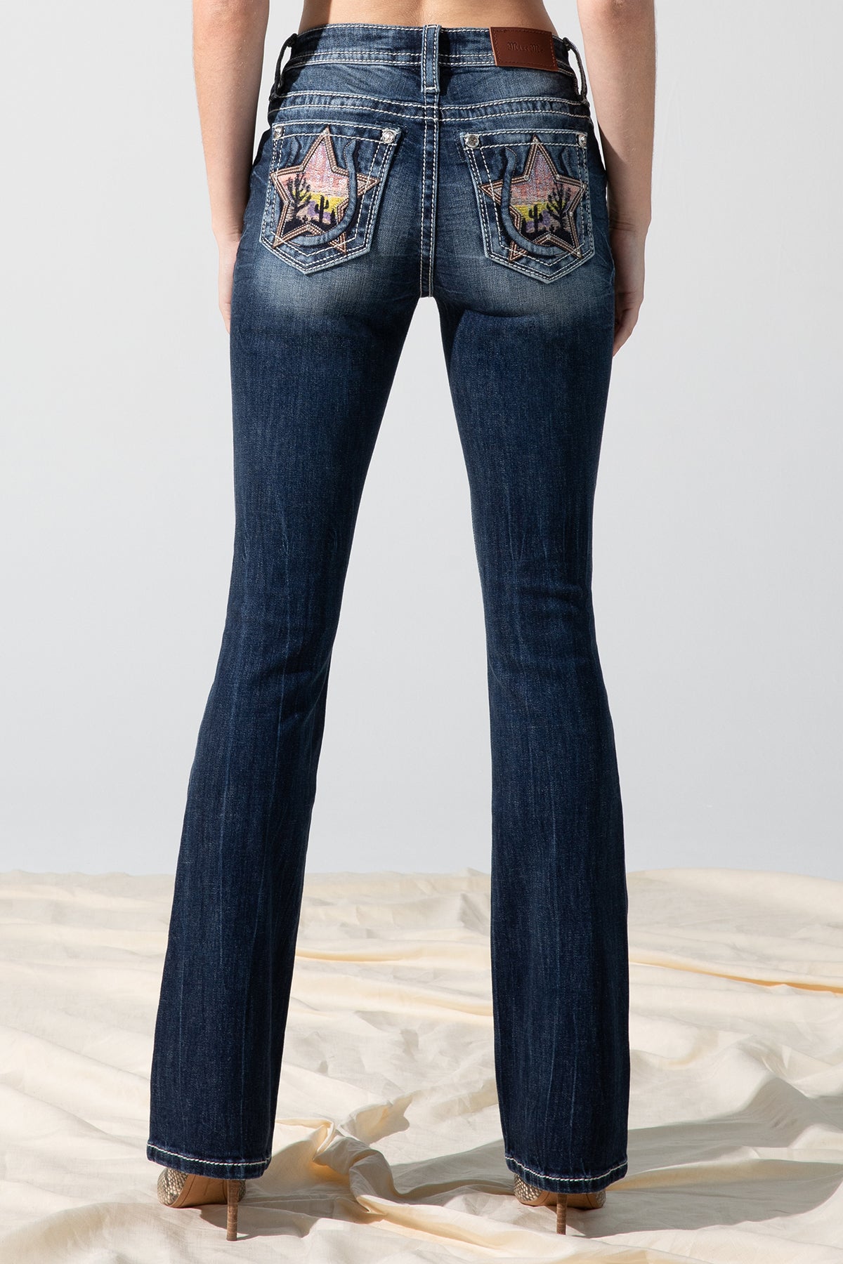 back, Dark Wash