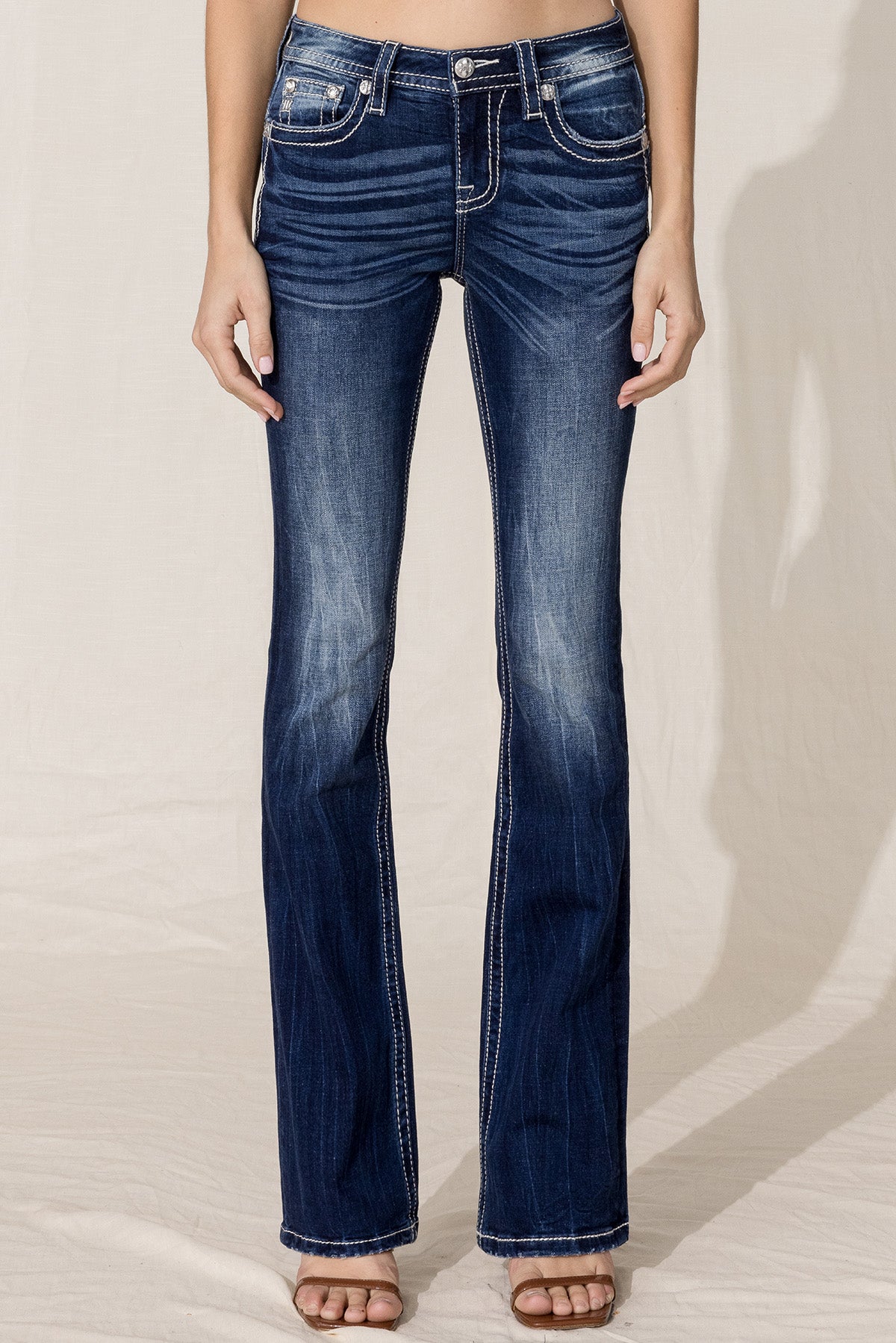 front, Dark Wash