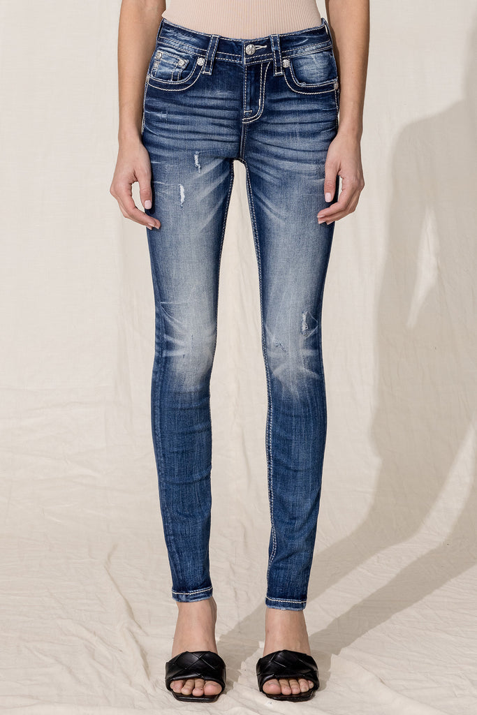 front, Dark Wash