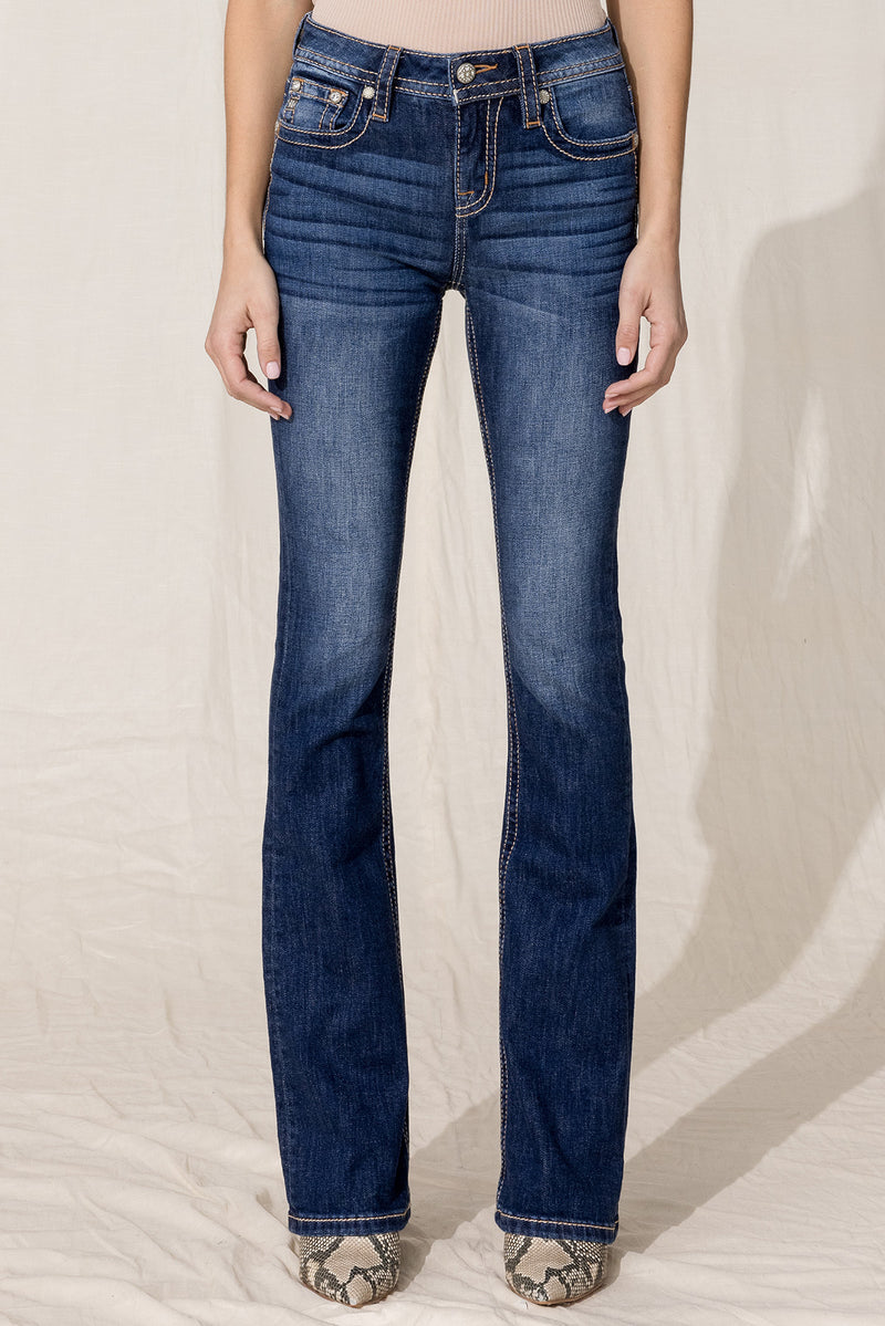 front, Dark Wash