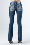 back, dark wash