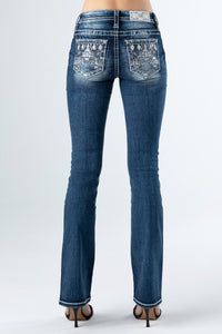 back, dark wash