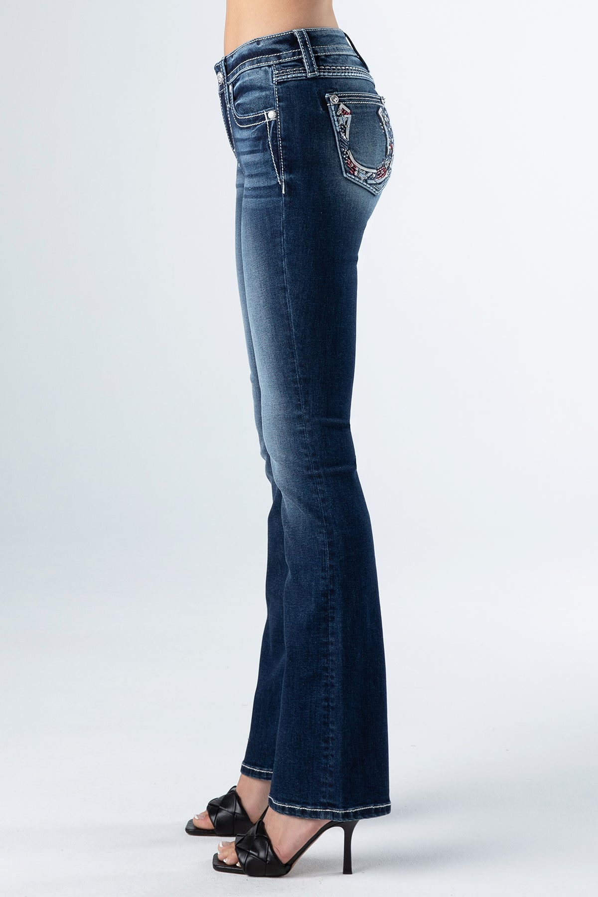 Americana Horseshoe Denim Miss Me