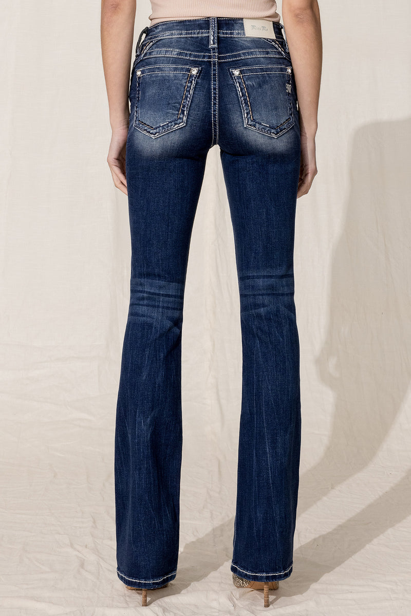back, Dark Wash