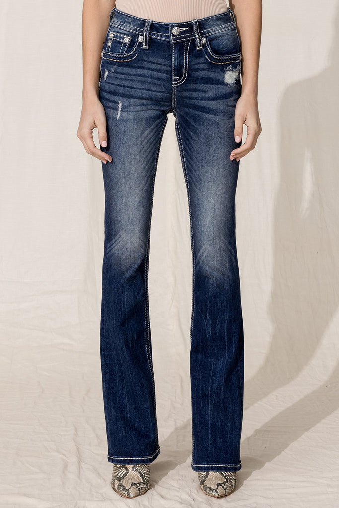 front, Dark Wash