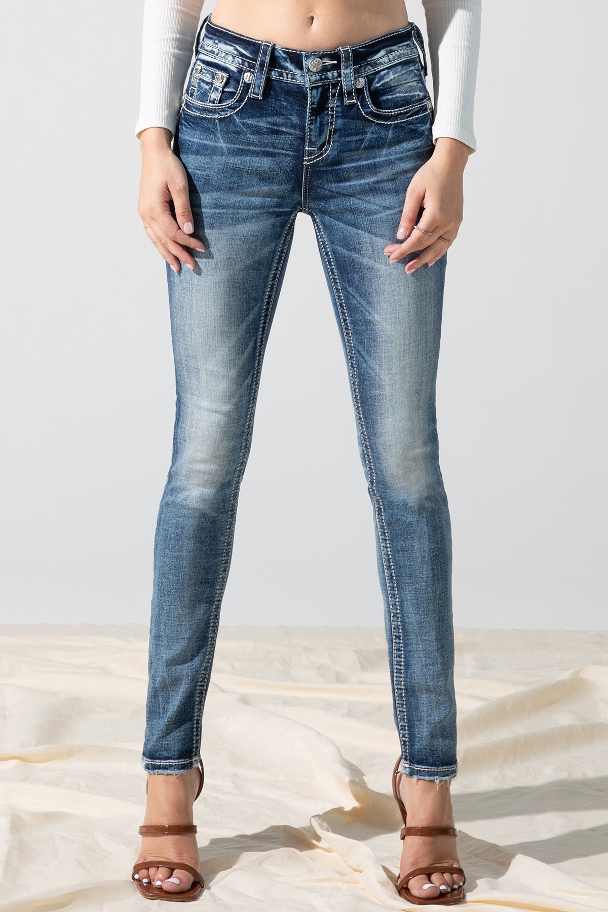 front, Dark Wash