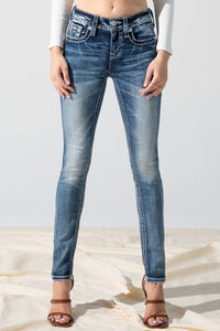 front, Dark Wash