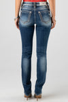 back, Dark Wash