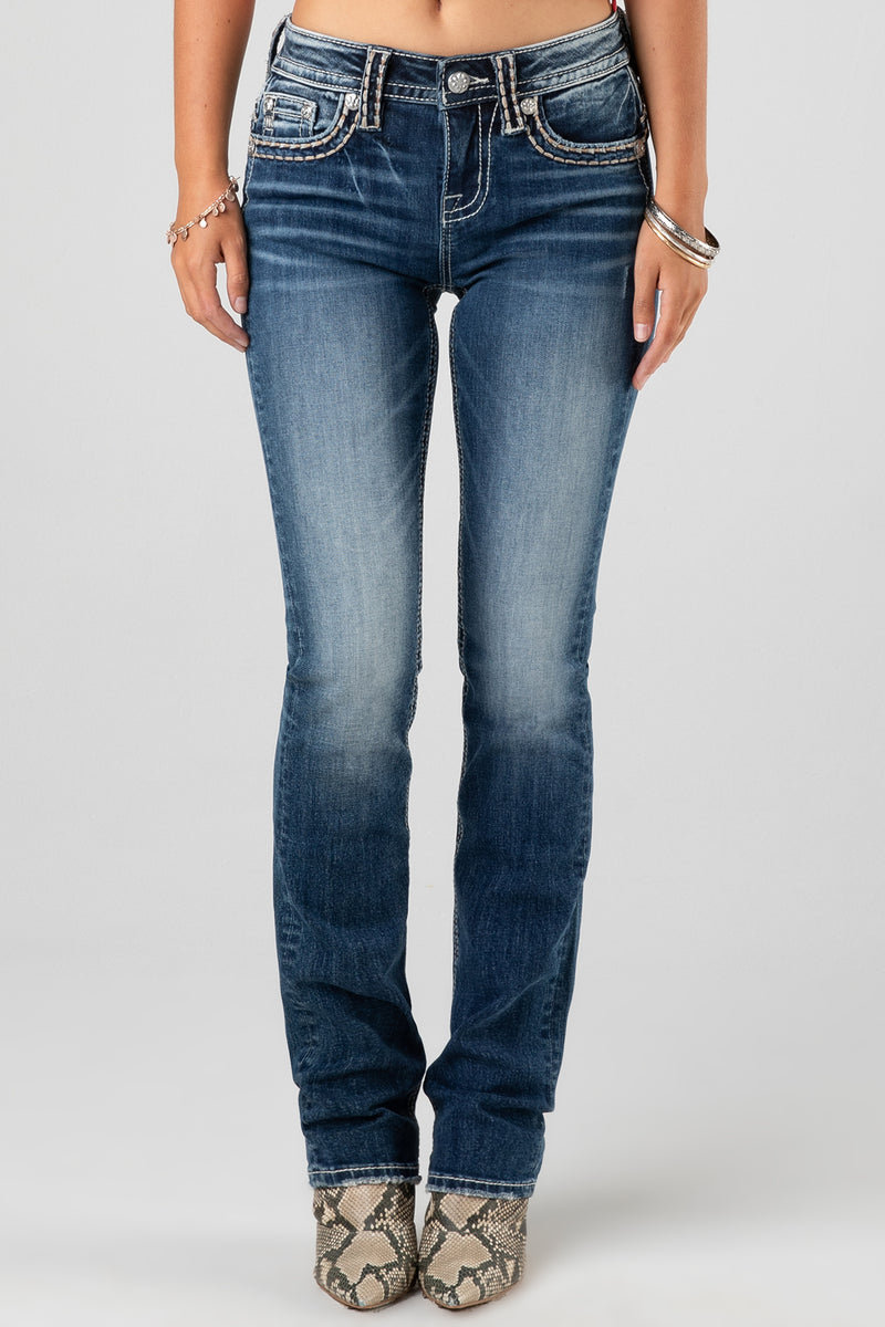 front, Dark Wash