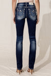 back, Dark Wash