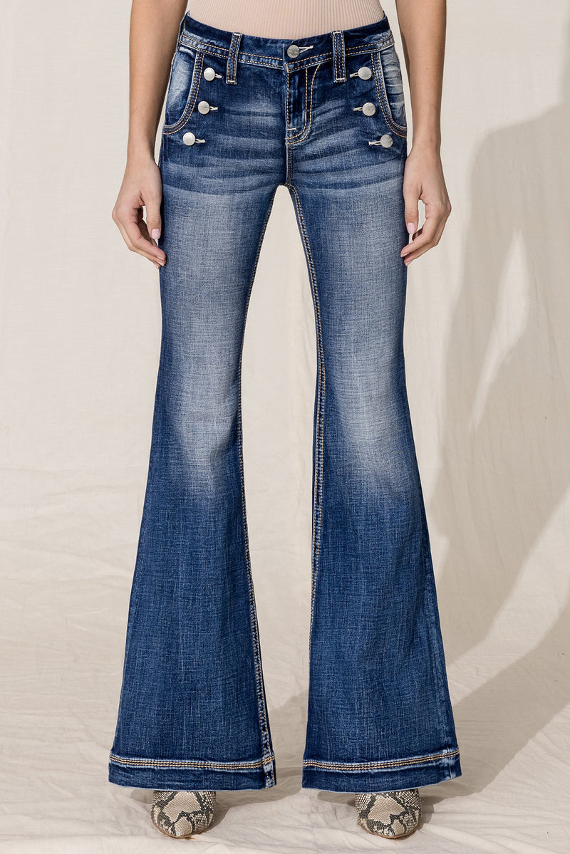 front, Dark Wash