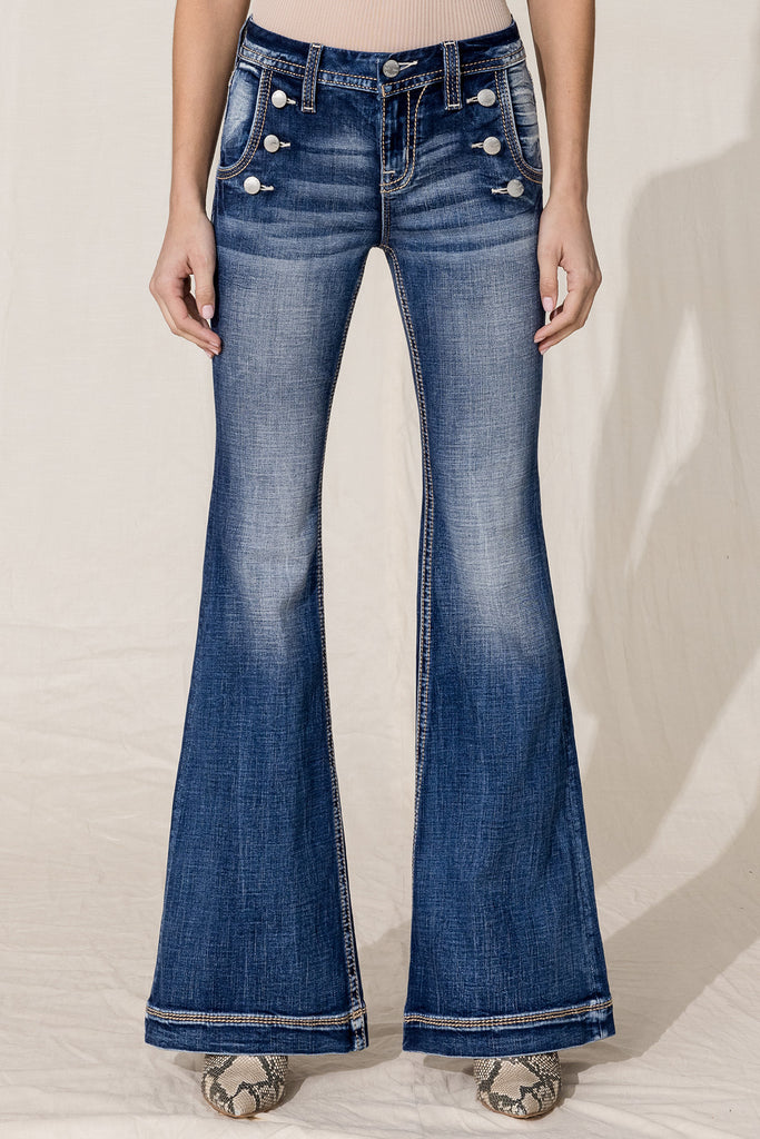 front, Dark Wash