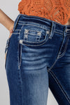Cow Print Bootcut Denim