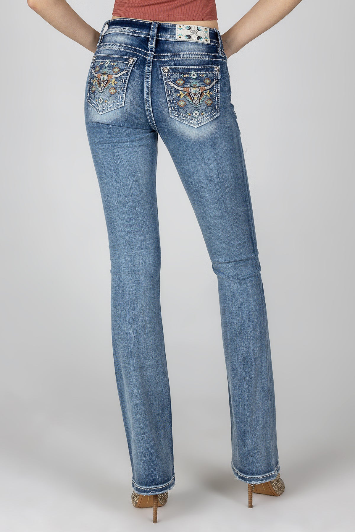 Turquoise Native Longhorn Denim