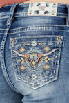 Turquoise Native Longhorn Denim