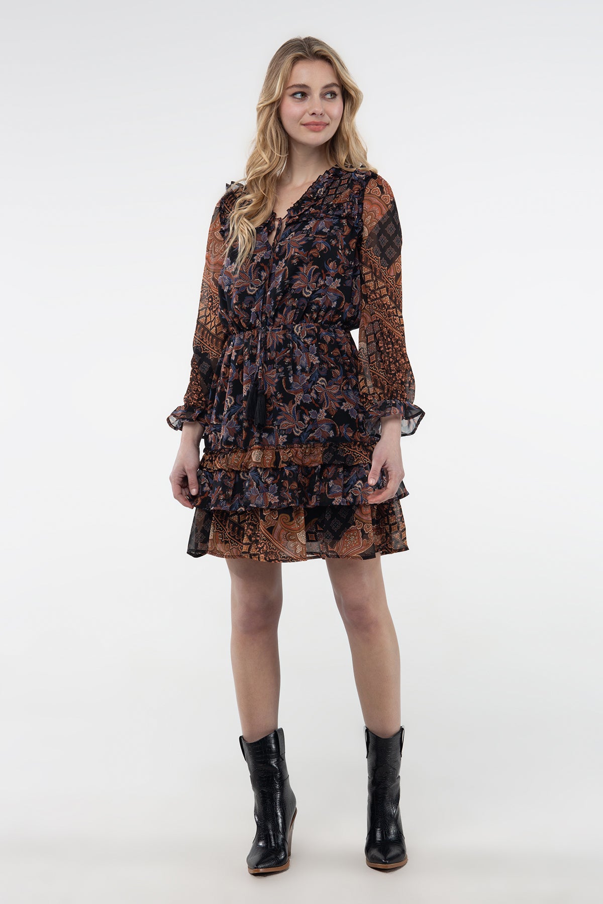 front, Black