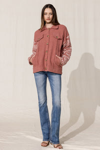 Aztec Printed Shacket