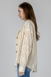 Crochet Button Up Shirt