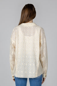 Crochet Button Up Shirt