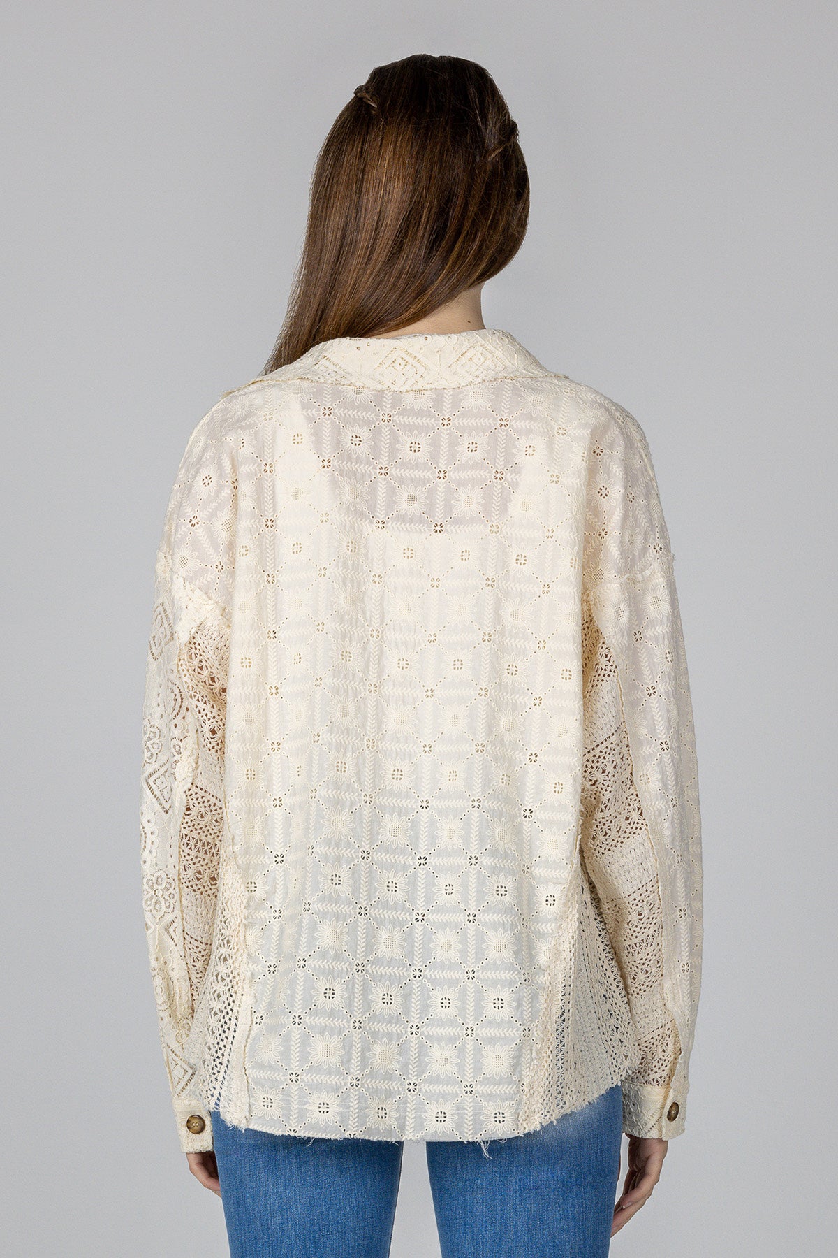 Crochet Button Up Shirt