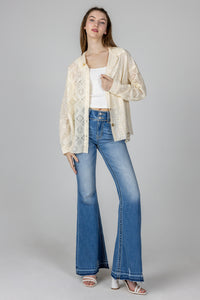 Crochet Button Up Shirt