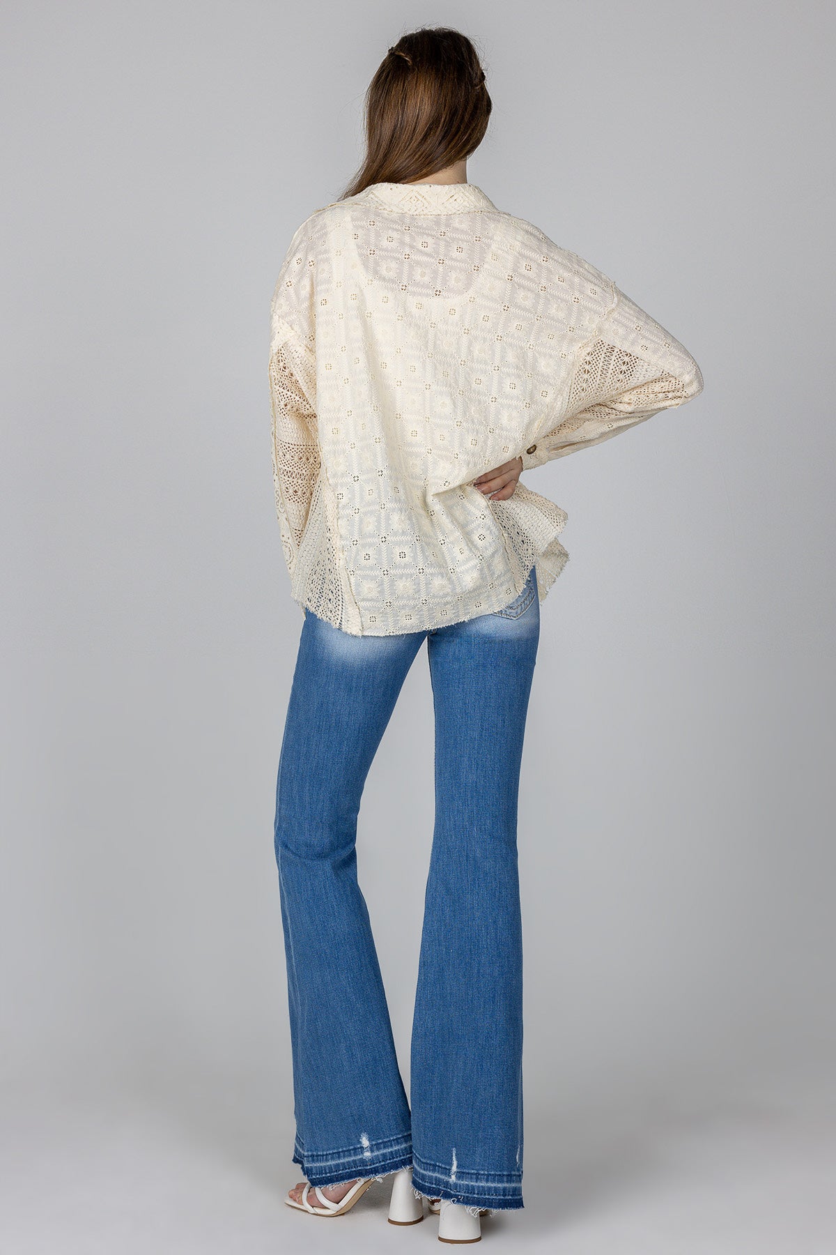 Crochet Button Up Shirt