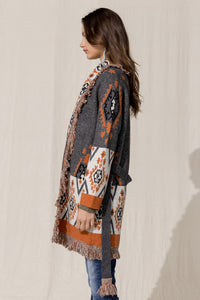 Aztec Fringe Cardigan