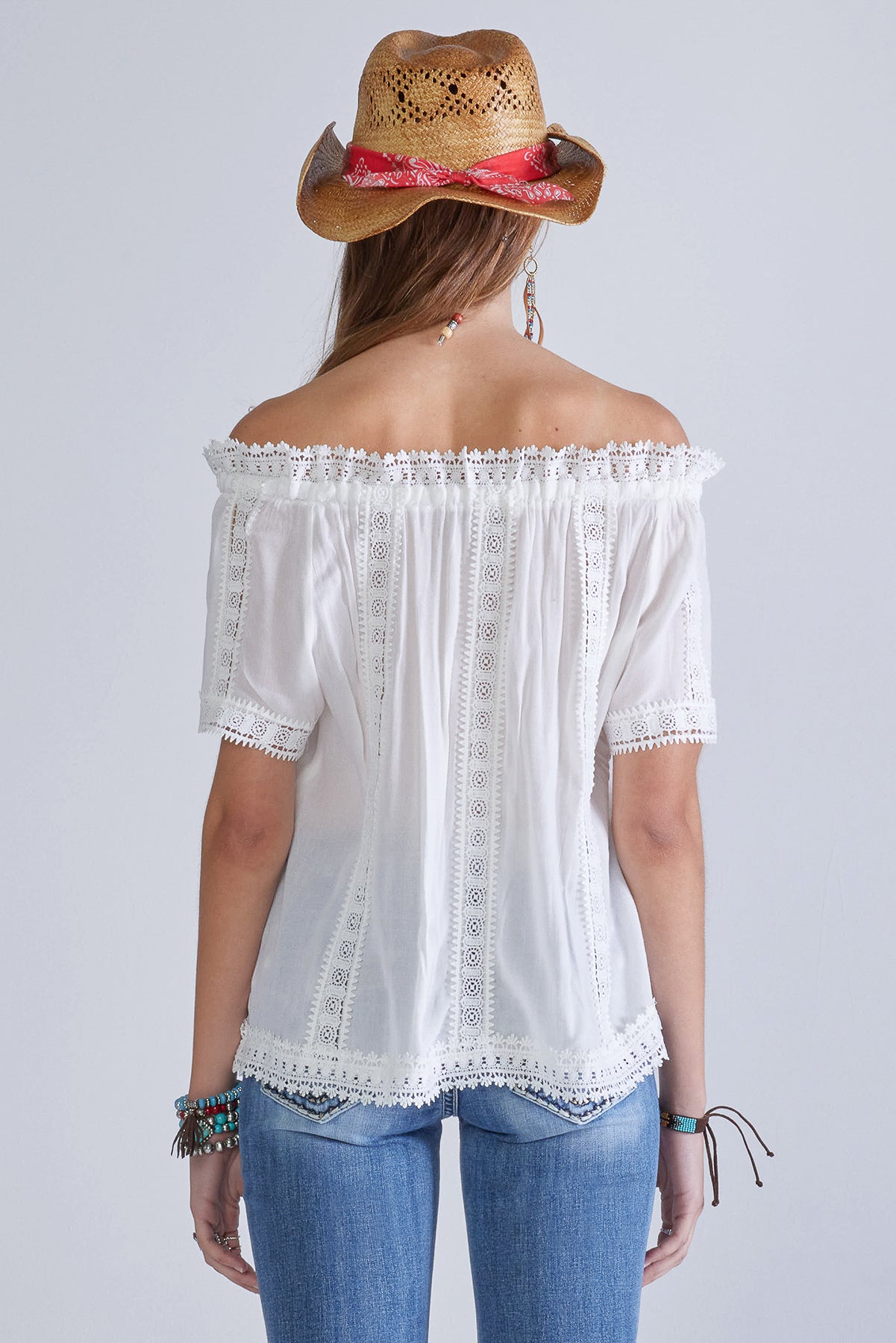 back, White