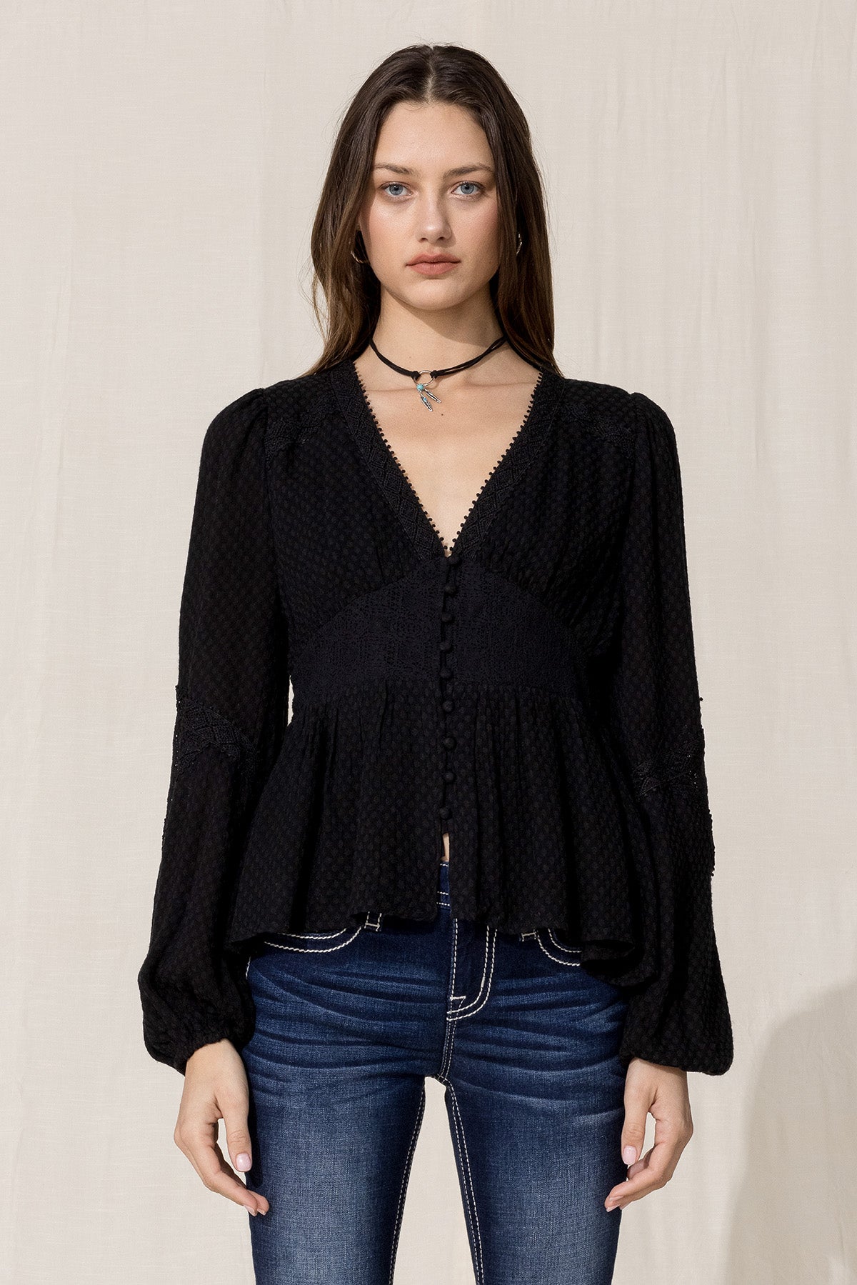 front, Black