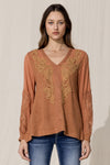 Crochet Waffle Knit Top