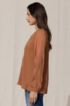 Crochet Waffle Knit Top